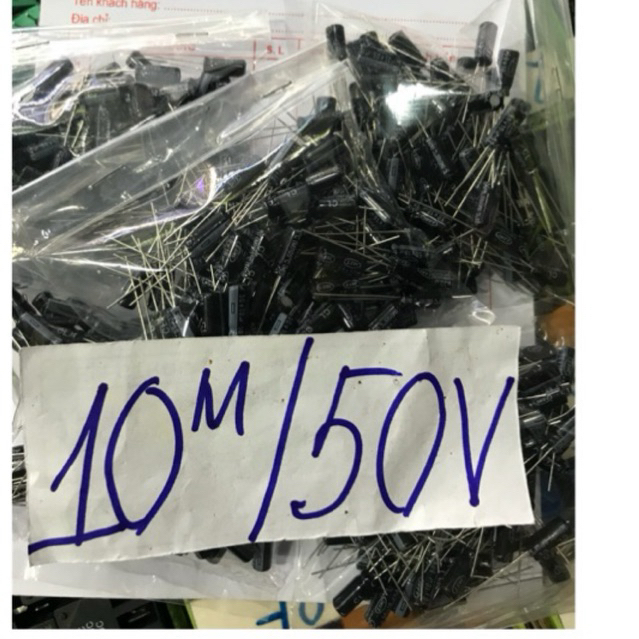 50 con   tụ   hoá    10uf 50v