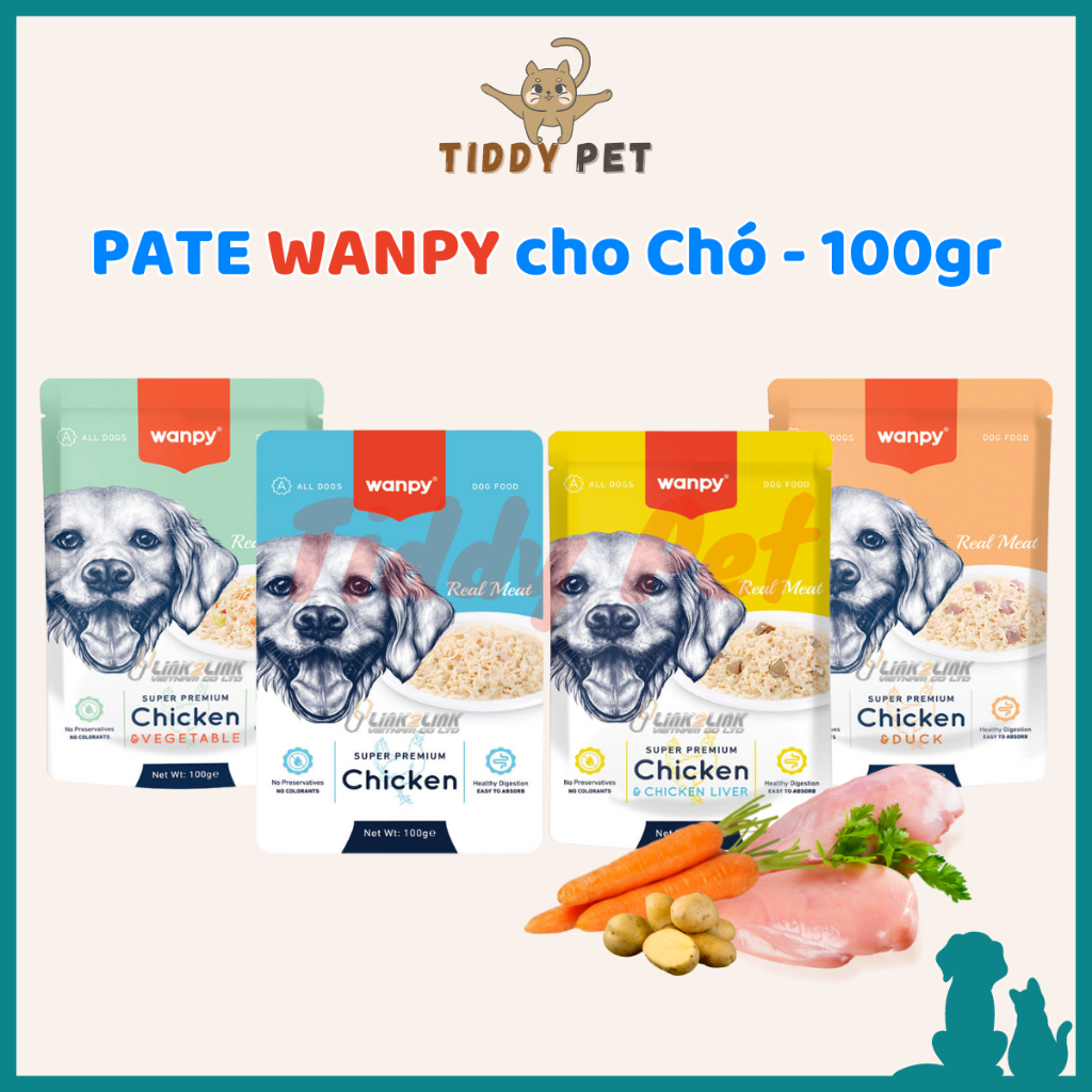 Pate Wanpy Cho Chó Gói 100gr [Hàng chính hãng]