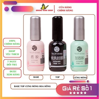 Base, top, cứng móng hoa hồng chính hãng 15ml