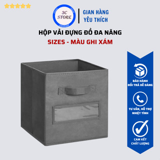  HỘP VẢI - HỘP ĐỰNG ĐỒ Kích Thước VỪA CHUẨN Với Kệ Sách Tổ Ong 