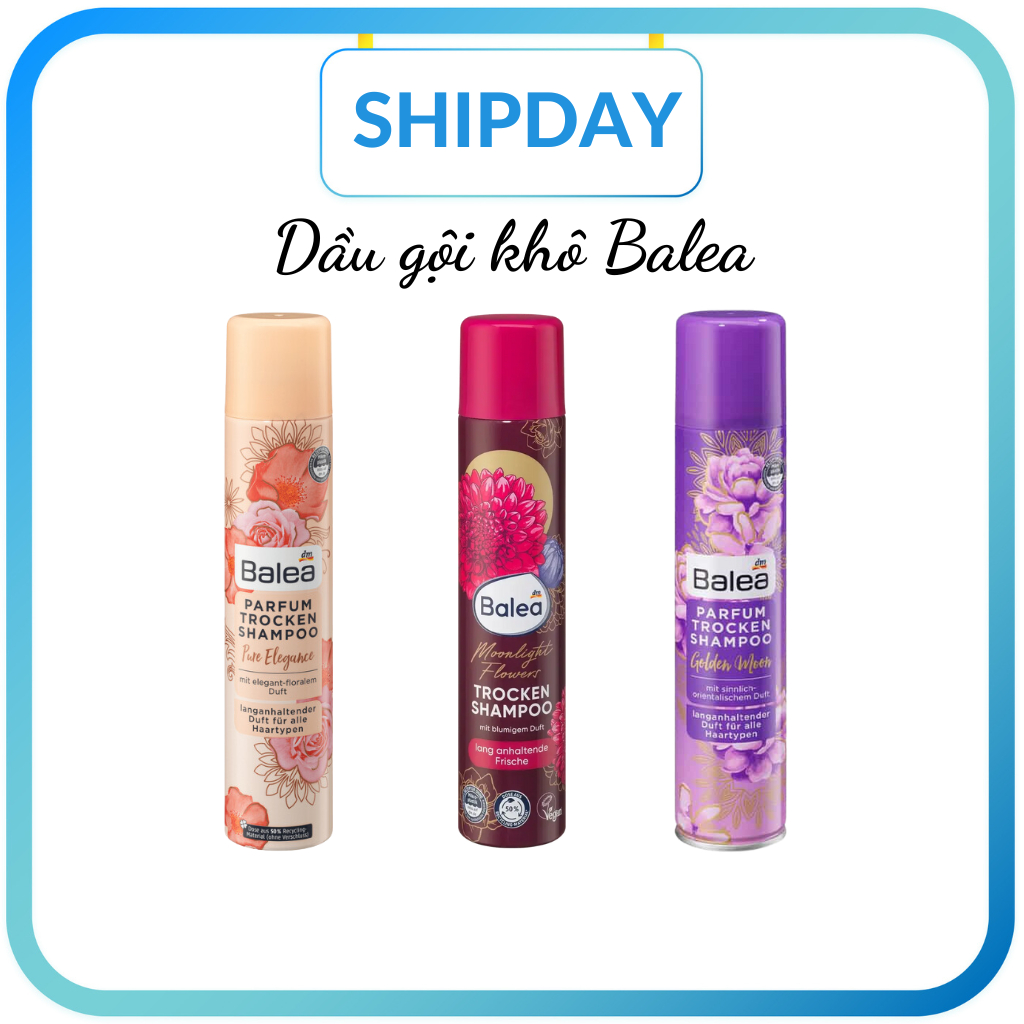 Dầu Gội Khô Balea Đủ Mùi, Tinh Dầu Dưỡng Tóc Balea, Tích Hợp Bộ Lọc UV, Bảo Vệ Tóc Và Da Đầu-HàngĐức