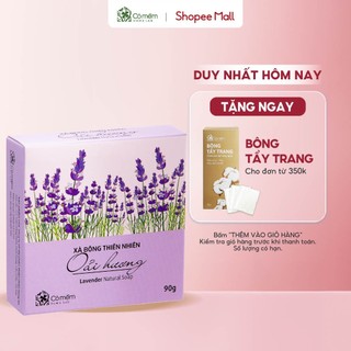 Xà bông Tắm Và Rửa Mặt Thiên Nhiên Oải Hương Lavender Thư giãn Cỏ Mềm 90g