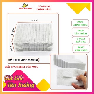 Giấy cách nhiệt uốn nóng (2 mẫu bản vuông và chữ nhật)