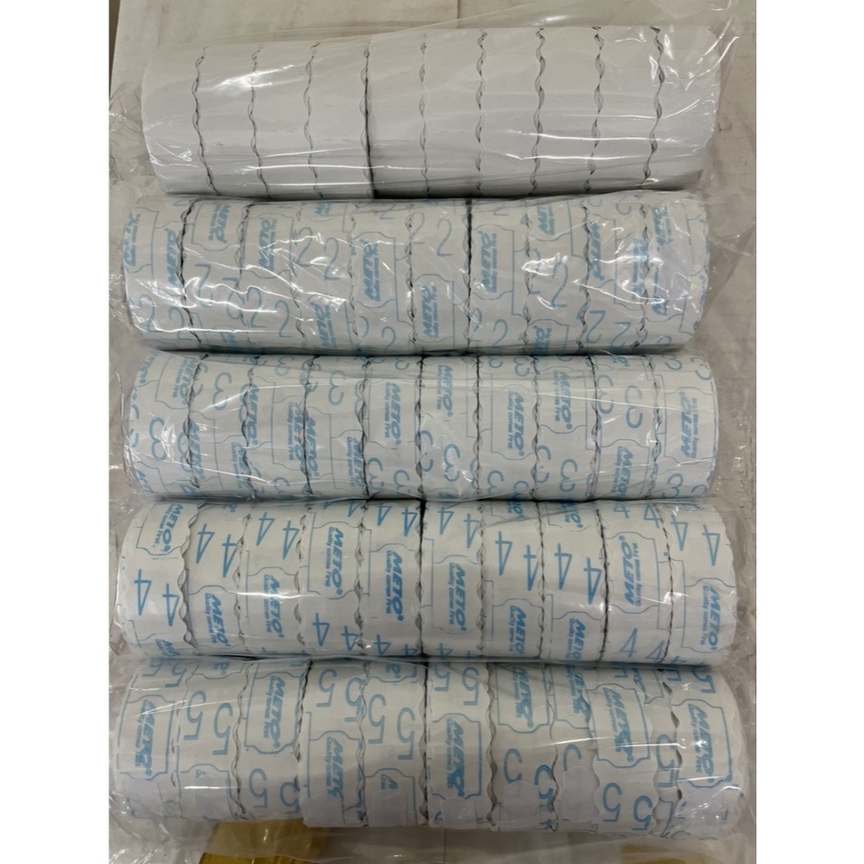 Giấy đánh số meto số 2, 3, 4, 5
