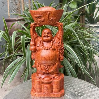 Tượng phật di lặc bằng gỗ hương