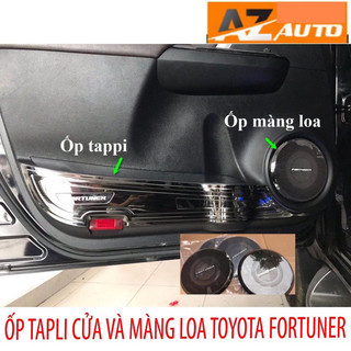 Ốp chống xước Tapli, Táp li cửa Toyota Fortuner 2017-2023 - vân titan hàng cao cấp