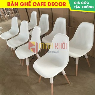 Ghế eames - Ghế nhựa chân gỗ nhập khẩu giá rẻ