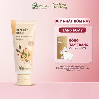 Kem Nền Thiên Nhiên Dạng Lỏng Hây Hây An Toàn Cho Bà Bầu Da Nâng Tone Nhẹ Nhàng Kháng Nước Cỏ Mềm 30g