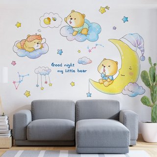 Decal dán tường gấu nhỏ ngủ ngon
