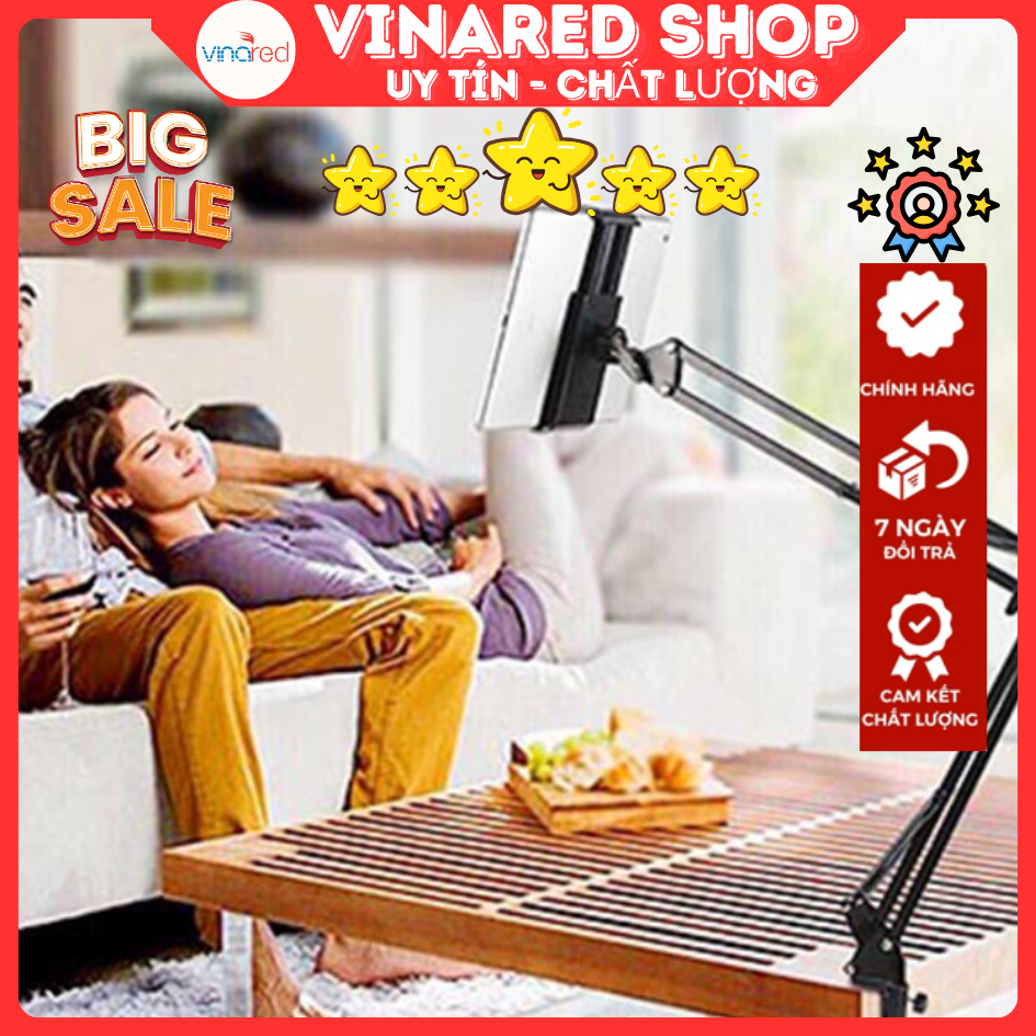 Kẹp cạnh bàn Ipad gấp gọn Sắt STANDS