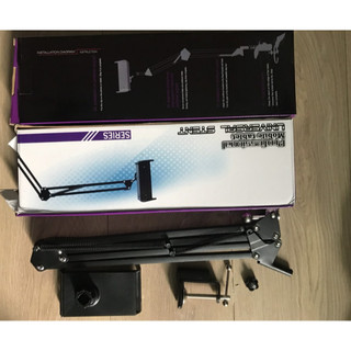 Kẹp cạnh bàn Ipad gấp gọn Sắt STANDS