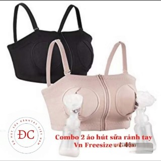 Combo 2 Áo hút sữa rảnh tay cotton có dây(Hàng VN chất lượng cao)
