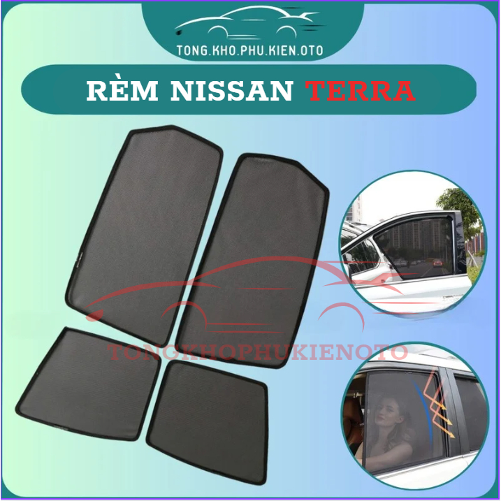 Rèm che nắng xe Nissan Terra, Rèm Chắn Nắng Xe Nissan Terra - CHuẩn khít theo xe- LOẠI 1