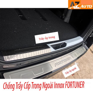 Ốp Chống trầy cốp Toyota Fortuner 2017-2023 - innox cao cấp
