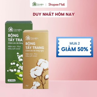 Combo 2 Hộp Bông Tẩy Trang Thiên Nhiên Mềm Mịn Sạch Sâu Cỏ Mềm