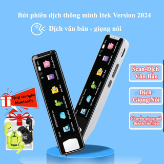 Bút Phiên Dịch Thông Minh Itek S 2024 Máy phiên dịch Đa Ngôn Ngữ Ra Tiếng Việt Dịch Ngay Cả Khi Offline Bảo hành 12T