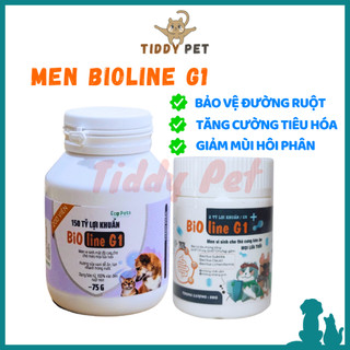 Men Vi Sinh BIOLINE G1 Hỗ Trợ Tiêu Hóa Cho Chó Mèo Dạng Bột Và Viên