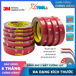 Băng keo 2 mặt cường lực siêu dính 3M 4229P băng keo xốp 2 mặt nhiều size decal hai mặt siêu dính chịu nhiệt chống nước