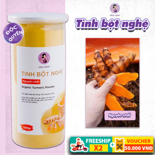 Tinh bột nghệ đỏ nguyên chất đẹp dáng, sáng da, tốt cho dạ dày MỘC NHAN 500g