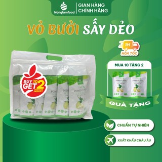[Mua 10 tặng 2]Combo 10 Túi Vỏ Bưởi Sấy Dẻo Nonglamfood 25g | Trái cây sấy dẻo dinh dưỡng