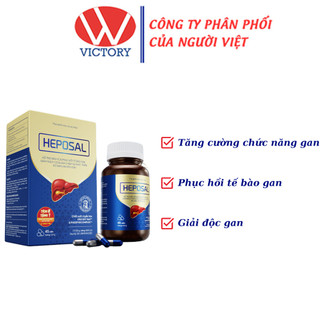 Heposal (Hộp 45 viên) - Giải Pháp Mới Hiệu Quả Cho Người Bệnh Gan - Victory Pharmacy