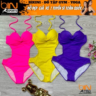 Đồ Bơi Nữ Một Mảnh Đi Biển Khoét Eo Mút Nâng Freesize Bin Sports BHV044
