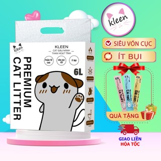 Cát Đậu Nành Kleen Cat 6L Vệ Sinh Cho Mèo, Cát Đậu Nành Mix Organic Tan Trong Nước - CM21