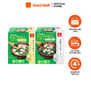 Combo 2 Hộp Canh Rong Biển Chay Đậu Hũ Và Miso Ăn Liền Asuzac Food Hộp 10 gói