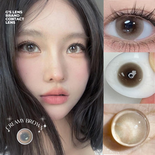  Kính áp tròng Gtrendy CREAMY BROWN nâu kem cận 6 tháng G.DIA14.2mm có độ 0-8 NỘI ĐỊA TRUNG 