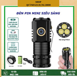 Đèn pin mini cầm tay siêu sáng X-BALOG 350X 850xsoi siêu tỏa 30 mét, soi xa