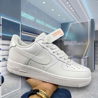 Giày _Nike Air Force 1 trắng nam nữ, giày Af1 full trắng bản đế Air bảncao cấp full box bill