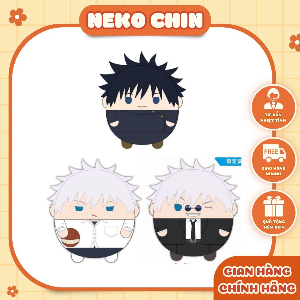 Gấu Bông Fuwa Jujutsu Kaisen Size M - Gojo, Megumi – Gấu Bông Chính Hãng Nhật | Tặng Sleeves | Goods