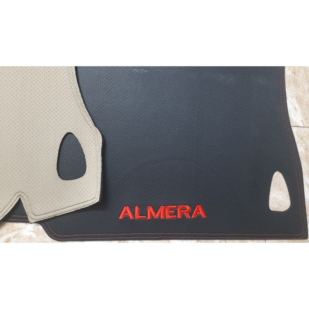 Thảm taplo nissan almera 2021 đến 2024 bằng nhung 3 lớp hoặc Da Cacbon