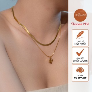 Dây chuyền nữ Sister 2 Layer Jesmee chất liệu Titanium thiết kế 2 tầng sang trọng - N2530