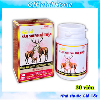 Sâm Nhung Bổ Thận TW3 Gold Giúp Bổ Thận Tráng Dương, Tăng Cường Sinh Lý Nam - Hộp 30 Viên