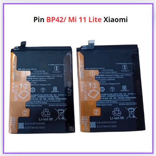Pin xiaomi bp42/ mi 11 lite mới chất lượng tốt