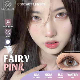 Lens Mắt Kính Áp Tròng Hồng Ngọc Fairy Pink 14.2mm (Giãn nhẹ)