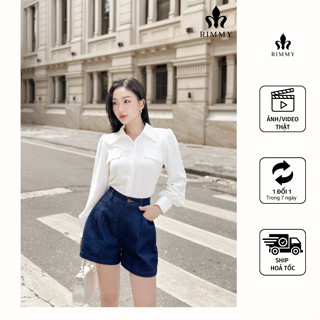 RIMMY - LEVI Quần short bò denim nữ basic năng động trẻ trung