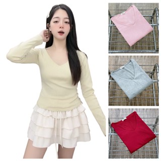 Áo thun body dài tay cổ tim không viền peonyb - Phông nữ dáng ôm nhiều màu kiểu dáng sexy bánh bèo đẹp - ATH179