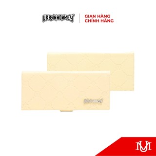 Ví Dài Da URBAN MONKEY LOLIPOP Màu Cream Họa Tiết Logo In Dập