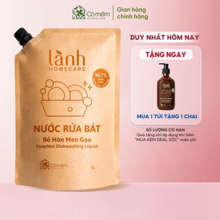 Túi nước lau nhà lau bếp rửa tay rửa bát lành homecare chăm sóc nhà cửa cỏ mềm 1 lít