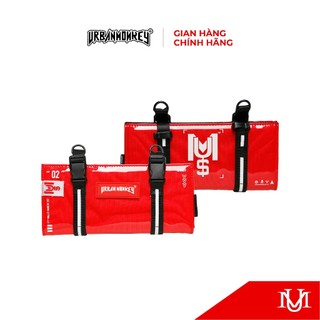 Ví Dài URBAN MONKEY PVC Trong Suốt Chống Nước Có Thể Đeo Chéo Màu Đỏ