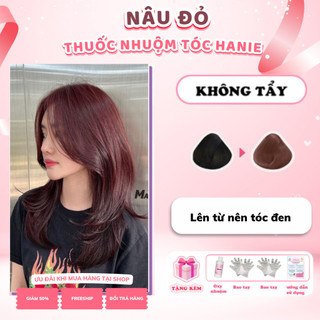 Thuốc Nhuộm Tóc Màu NÂU ĐỎ - KHÔNG TẨY  | haniehair