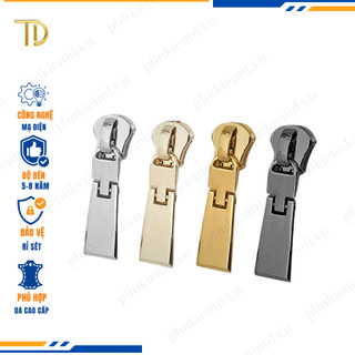 Đầu khóa kéo túi xách, đầu khóa kéo thay thế, đầu khóa kéo balo răng 5, độ bền 5-8 năm