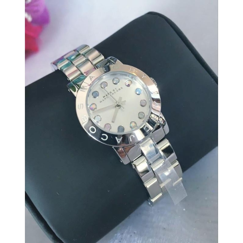 [ Chính Hãng 100%] Đồng Hồ Nữ Marc Jacob MBM3216 (3217) Máy Quartz (Pin) Kính Khoáng Mặt Tròn Siz 28