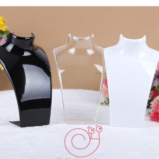 Cổ manocanh trưng bày dây chuyền nhựa cứng