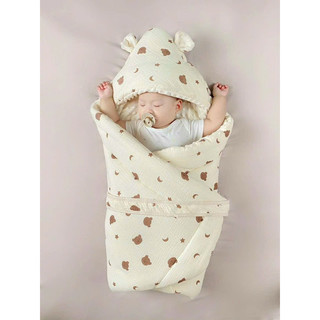 Chăn ủ HẠT ĐẬU Trần bông xô Muslin siêu ấm mùa đông cho bé