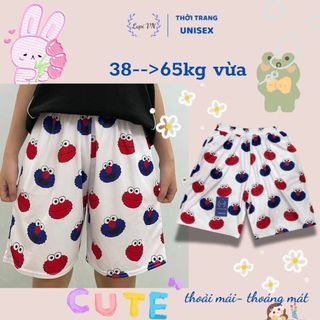 Quần Short Thú Unisex gấu Kaws MS01- Design by Lapi VN Nam Nữ Đều Mặc Được