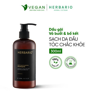 Dầu gội vỏ bưởi & bồ kết Herbario 300ml phục hồi & giảm rụng tóc thuần chay