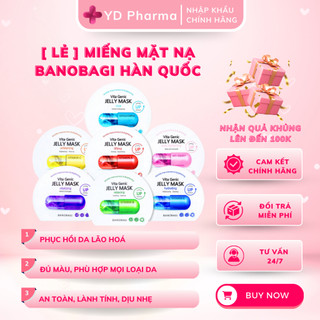  Mặt Nạ Giấy Bổ Sung Vitamin Dưỡng Ẩm, Trắng Da, Chống Lão Hóa BANOBAGI 30ml| YD Pharma